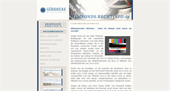 Desktop Screenshot of filmfonds.rechtinfo.de